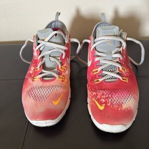 Nike Kids Red and Orange Sneakers